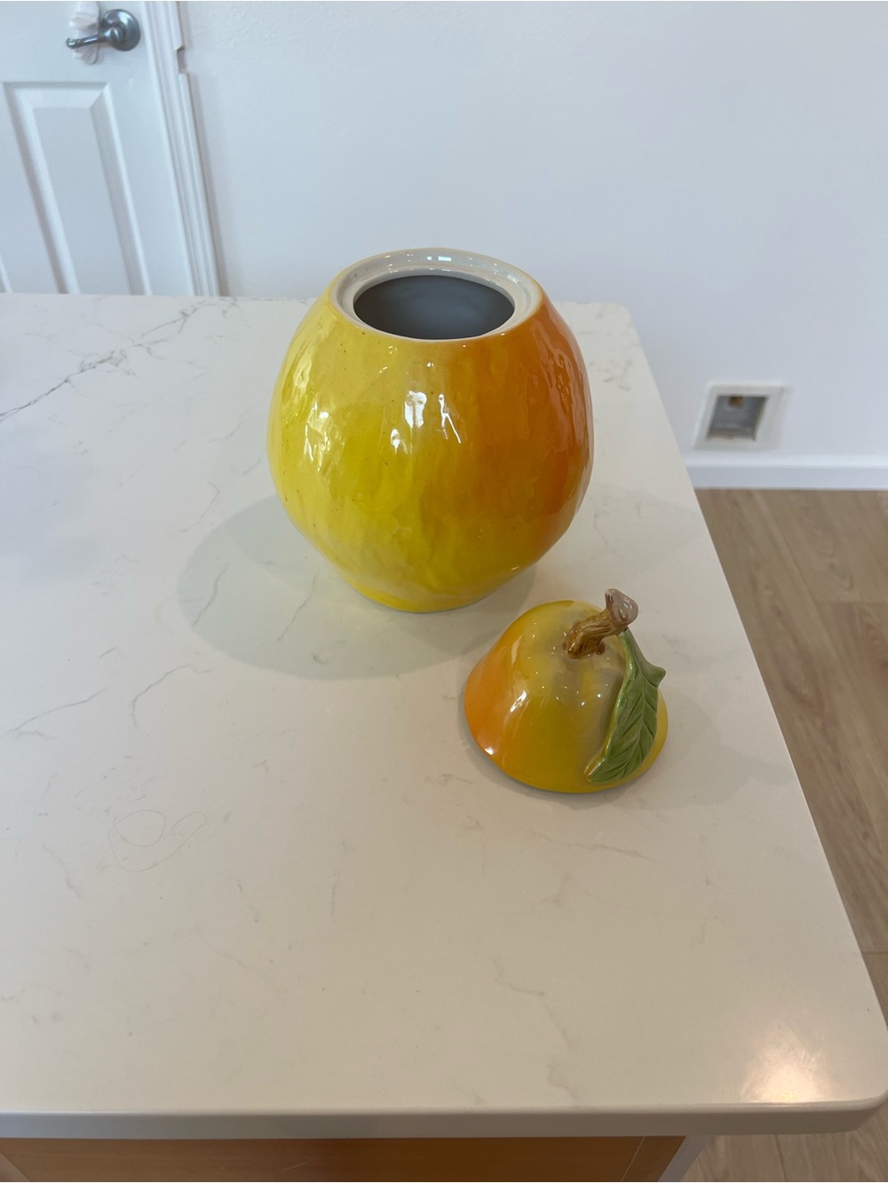 Anthropologie Holly & Pear Cookie Jar - Picture 5 of 9